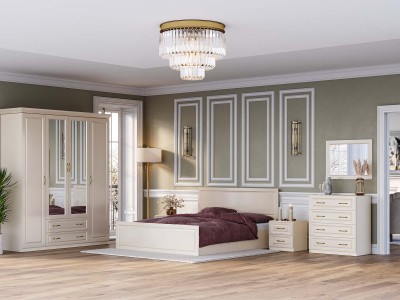 Спален комплект DIANA (ванилия/слонова кост)